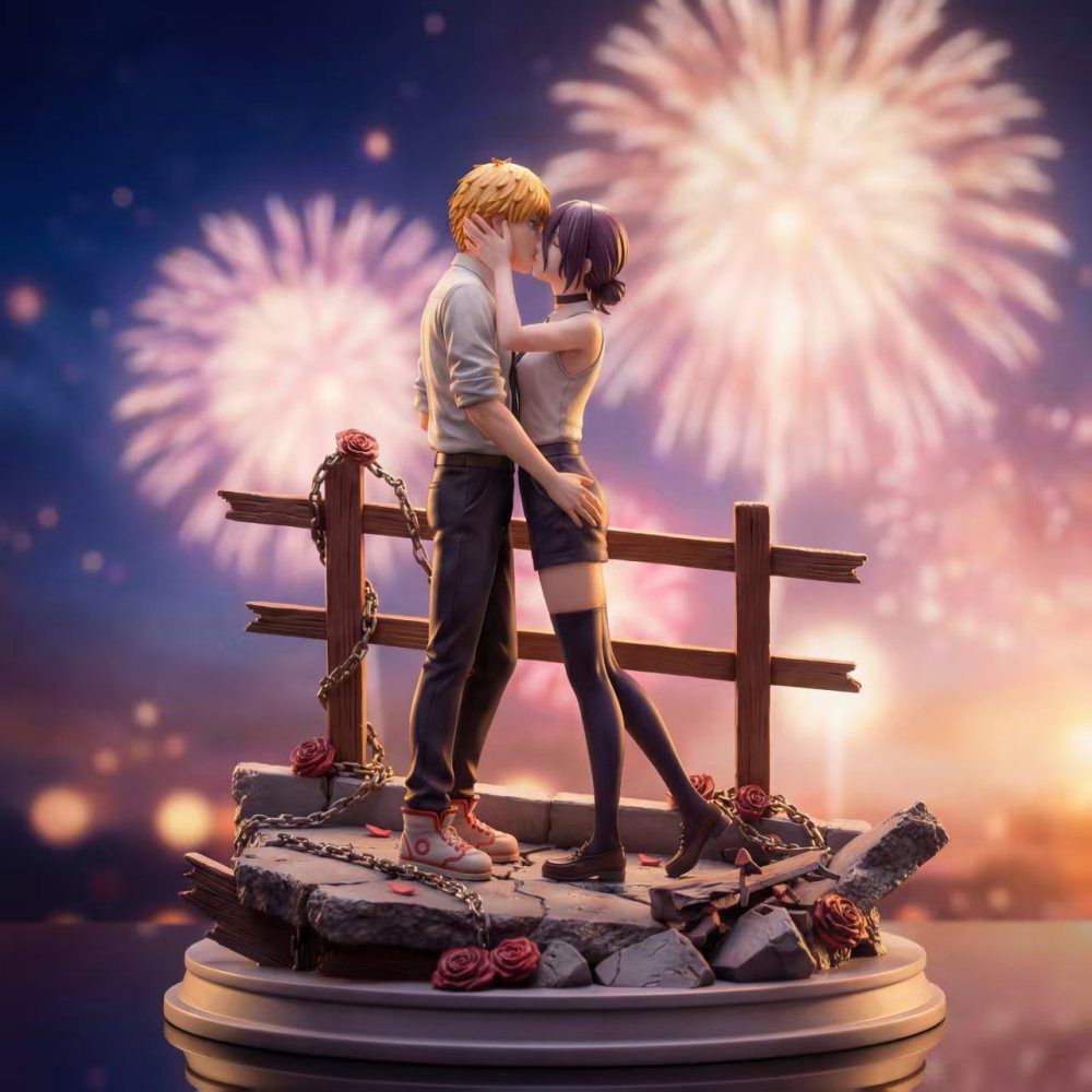 🔥 PRE-ORDER OPEN 🔥 PINK Studio – Chainsaw Man Denji × Reze: Fireworks Kiss (1/6 Scale)